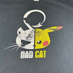 Gildan Black and Yellow Bad Cat T-Shirt